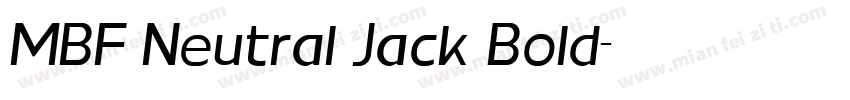 MBF Neutral Jack Bold字体转换